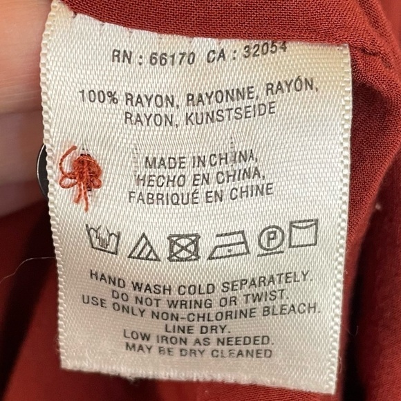 MAEVE RUST BLOOMSBURY TIE SHIRT DRESS - Picture 7 of 7